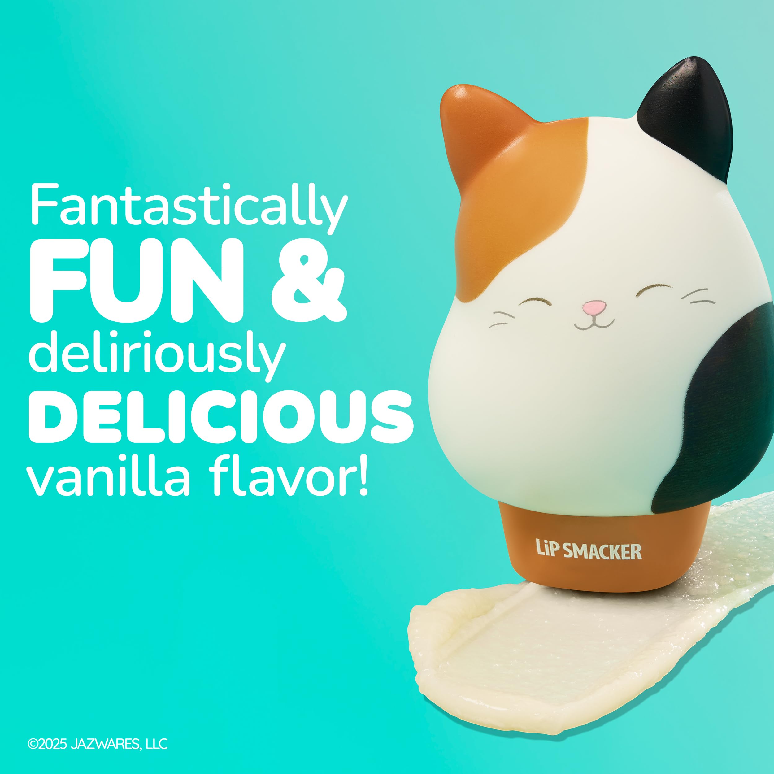 Lip Smacker Squishmallows Moisturizing Lip Balm,Fun Soft Squishy Collectible Top,Hydrates & Smooths - Cam