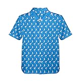 HUGLAZY Men Pink Flamingo Hawaiian Shirts Short