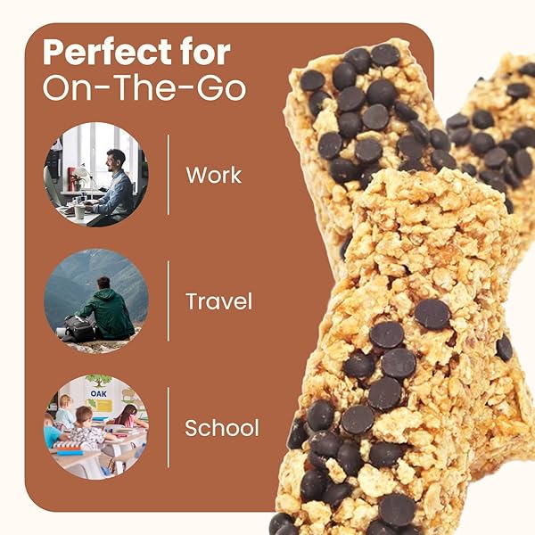 WELLSLEY FARMS CHEWY CHOCOLATE CHIP GRANOLA BARS – NO HIGH-FRUCTOSE CORN SYRUP – VEGETARIAN – WHOLE GRAIN GRANOLA BARS – 110 CALORIES PER BAR – PERFECT FOR SNACKS & LUNCHBOXES, 60 COUNT (PACK OF 1)