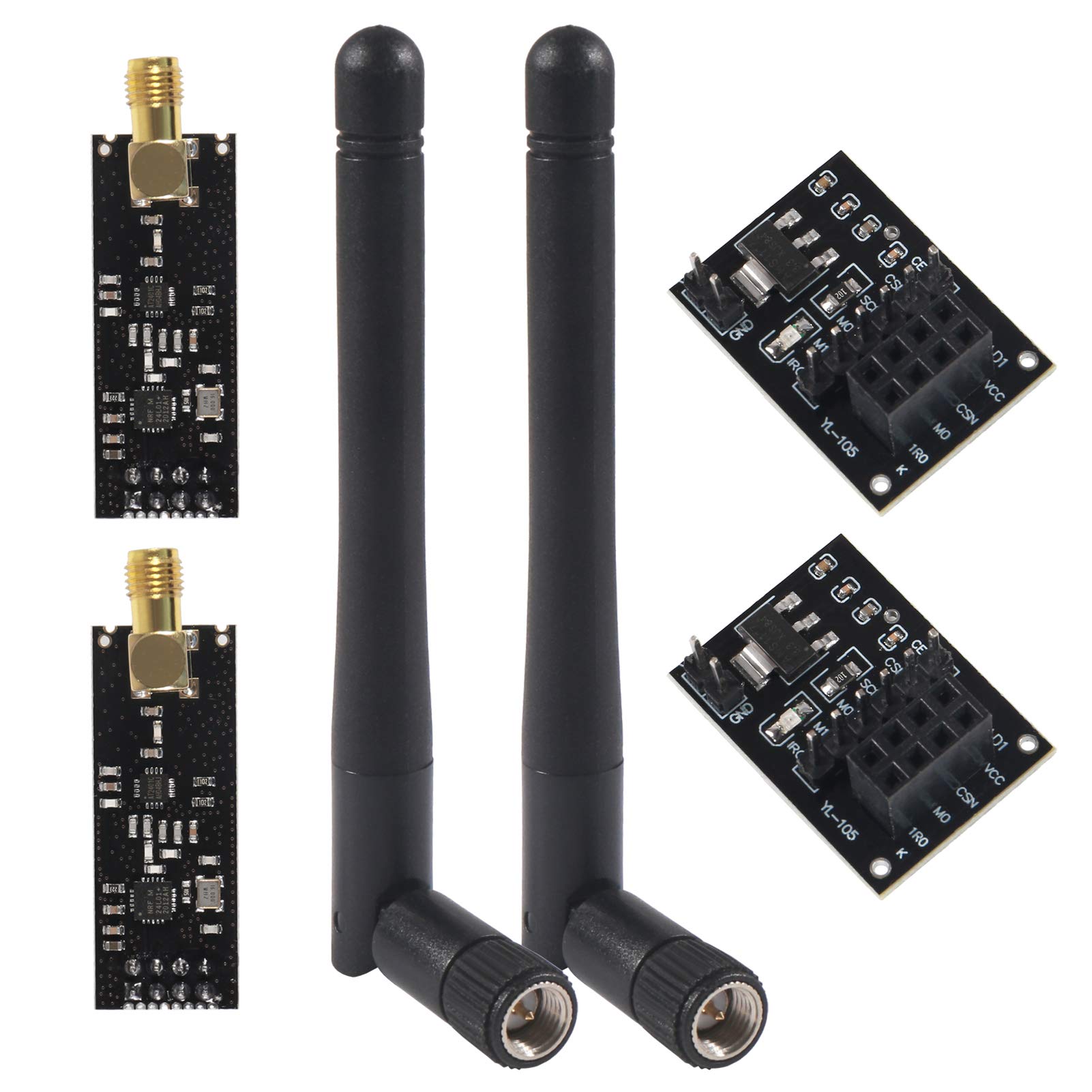 Mua 2Pcs NRF24L01+PA+LNA RF Wireless Transceiver Module with SMA ...