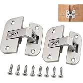 2 Pack 343.90.710 Pie Cut Corner Hinges for Grass Mepla Cabinets | for Grass 975 and for Mepla SSP 17, 19, 21 series; adjustable concealed hinge for lazy Susan corner cabinet doors.