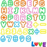 41 Pcs Bubble Alphabet Cookie Cutters, Alphabet Cutters | Smooth Edges Easy To Press And Release, Dual‑Purpose Design For Dough, Simple To Clean