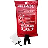 Lovelin Emergency Fire Blanket - 1 Pack - Fire Suppression Blanket for Kitchen, 40” x 40” Fire Blanket for Home, Fiberglass Fire Blanket(1)