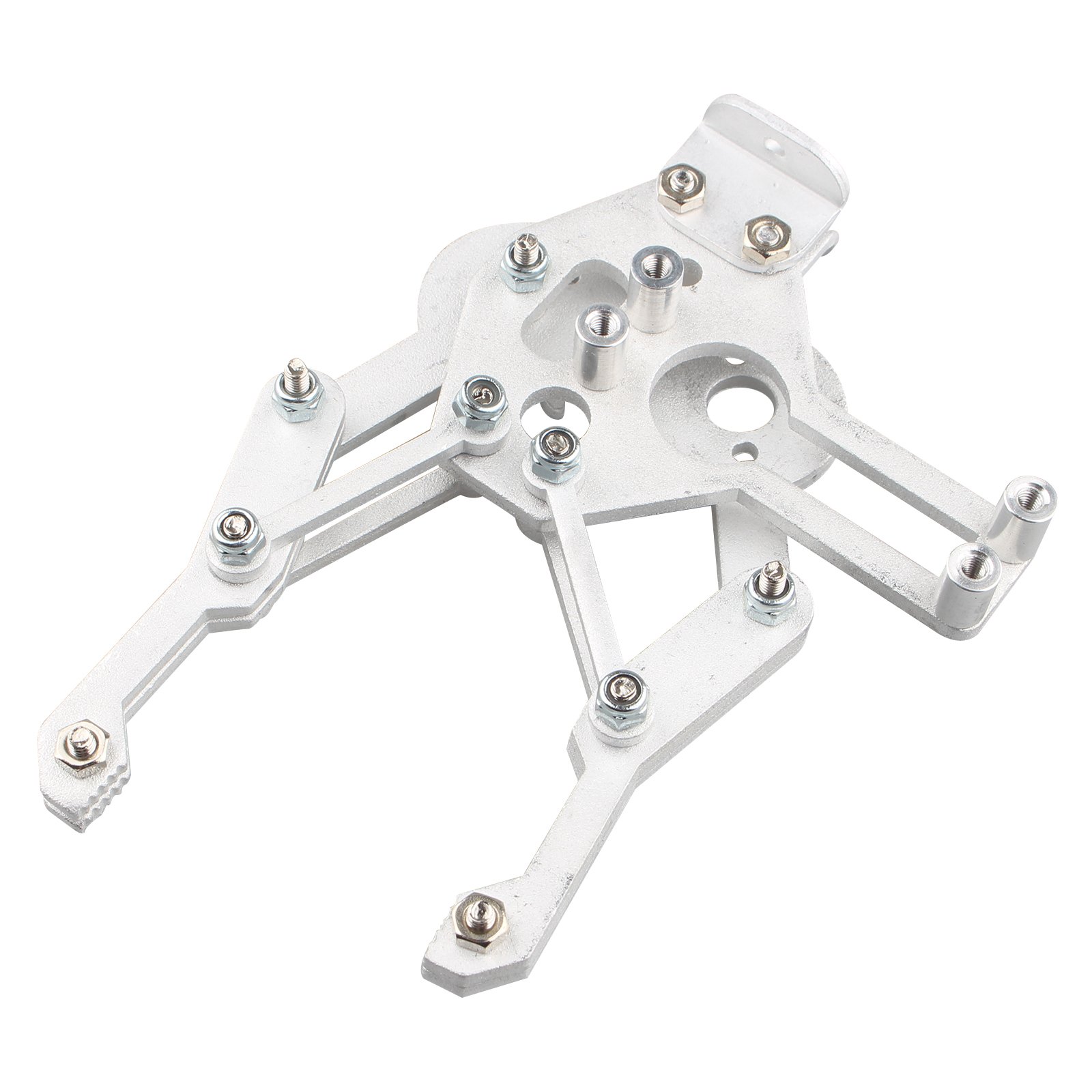 HALJIA Mechanical Robotic Arm Aluminium Clamp Claw Mount Robot Kit Compatible with Arduino MG995 SG5010