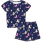 Arshiner Girls 2-Piece Tie Dye Pajamas Set Trendy Lounge Set Kids Sleepwear