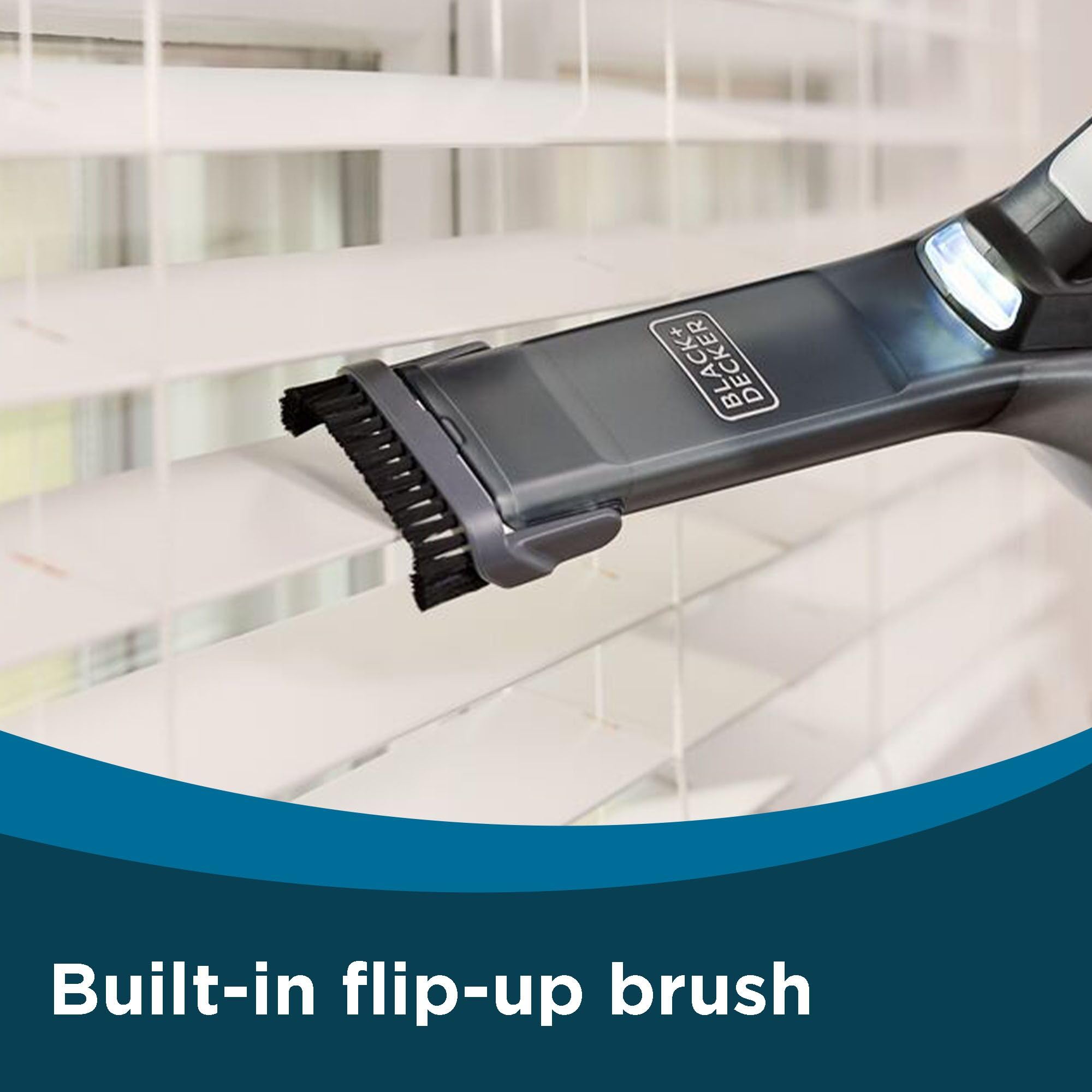 BLACK+DECKER dustbuster reveal Handheld Vacuum Cordless, Car Vacuum Portable Cordless, LED Light, Long Run Time, Rechargeable Lightweight Dust Buster, Includes Crevice Tool, Charging Base (HLVD320B42)