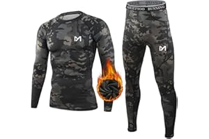 MEETYOO Men's Thermal Underwear Set Sport Long Johns Base Layer