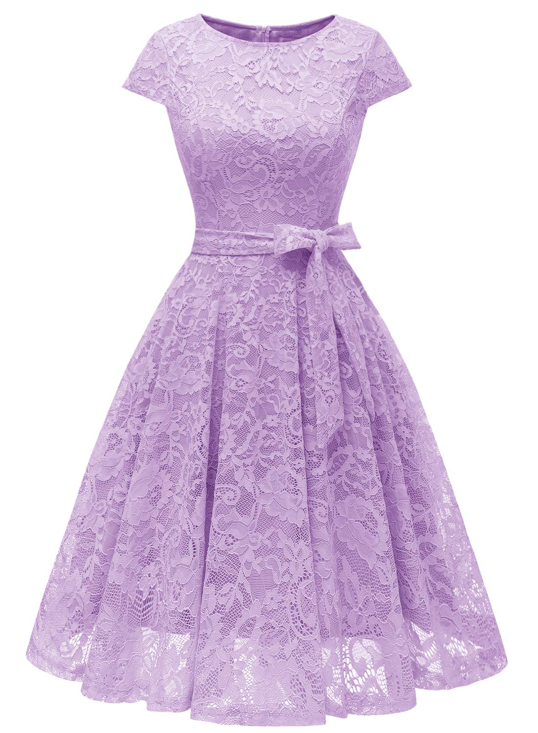MUADRESS-6008-Women-Short-Lace-Bridesmaid-Dresses-with-Cap-Sleeve-Formal-Party-Dresses-Lavender-Medium