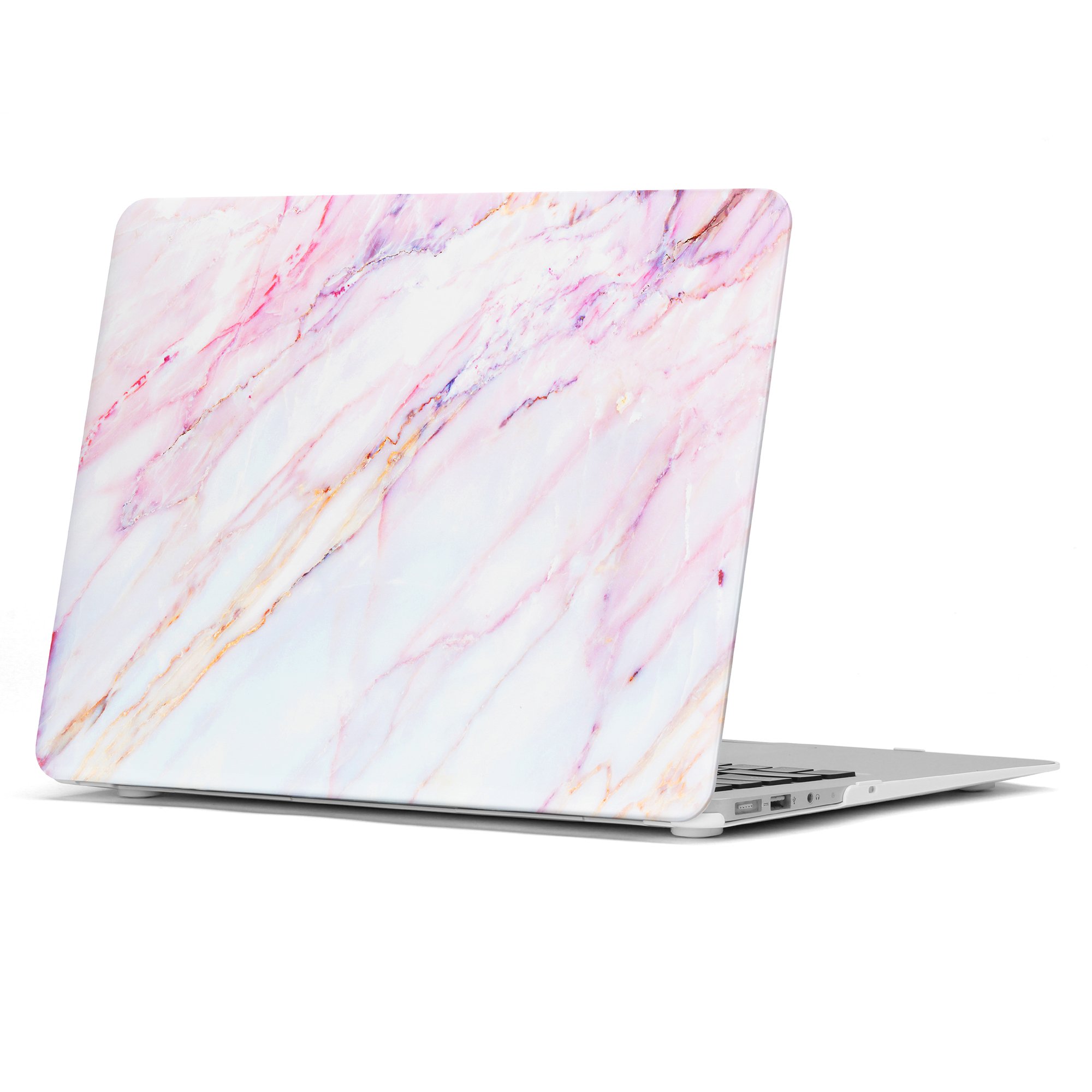 GMYLE MacBook Pro 13 Inch Case 2015 A1502 NO CD ROM, Soft-Touch Smooth Snap On Matte Plastic Hard Pattern Cover for Apple Mac Pro 13" Retina Display Older Version A1425 2016 2017 Release - Pink Marble