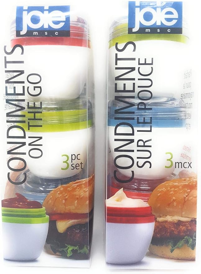 Joie MSC Condiments On The Go 2 Pack of 3 Piece Set