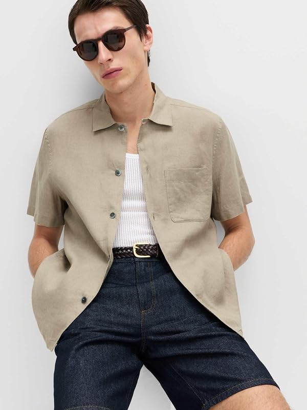 Hemd Regular Fit Natural M