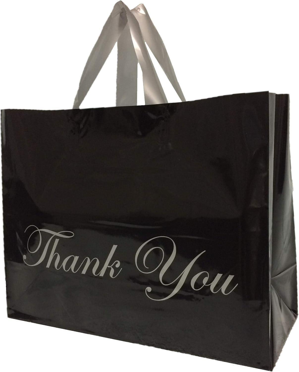 black plastic bags with handles