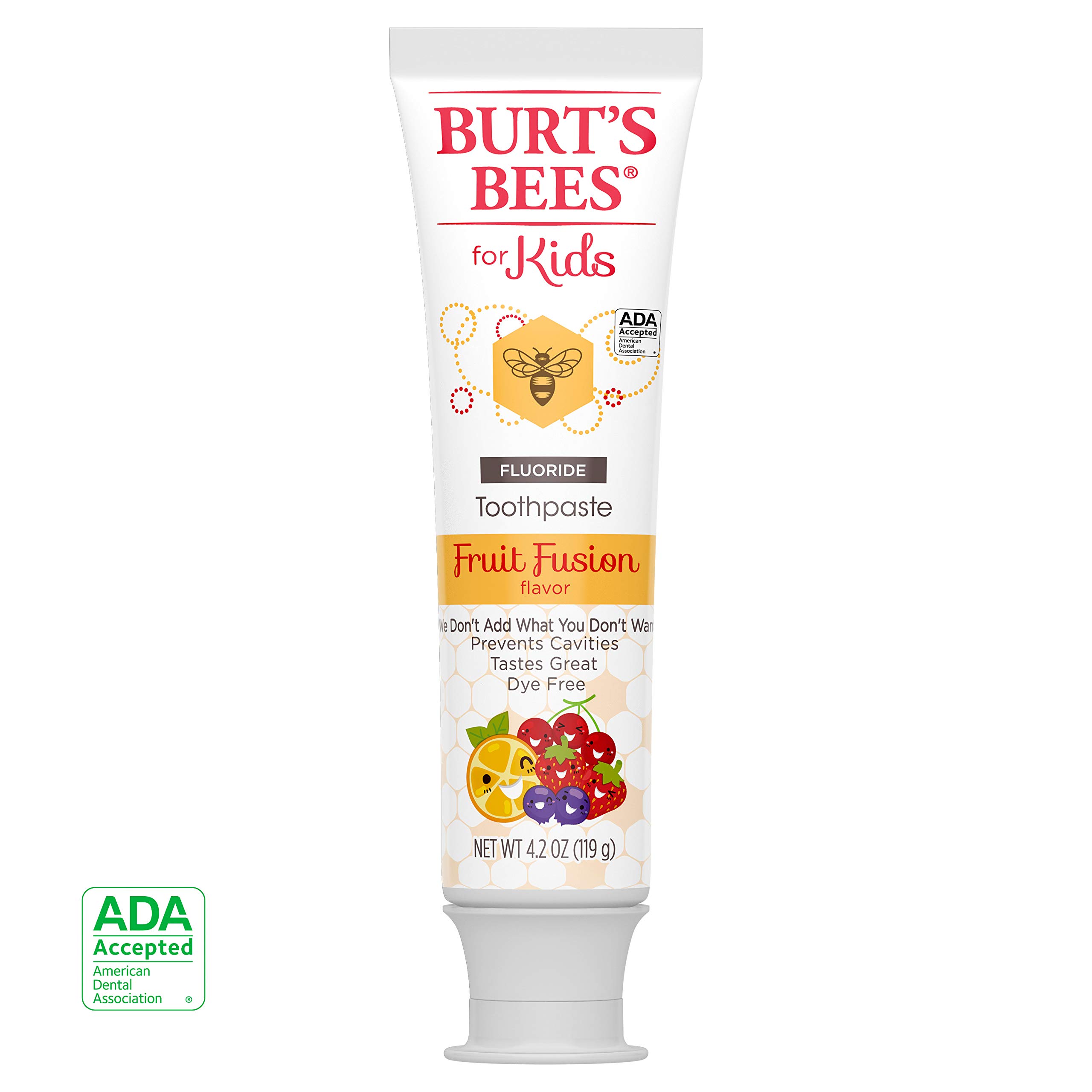 Burt's Bees Toothpaste, Natural Flavor With Fluoride Clean