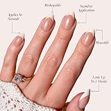 Glamnetic Mrs. Press On Nails Short Almond French Tips 30 Nail Kit 15 Sizes view 3
