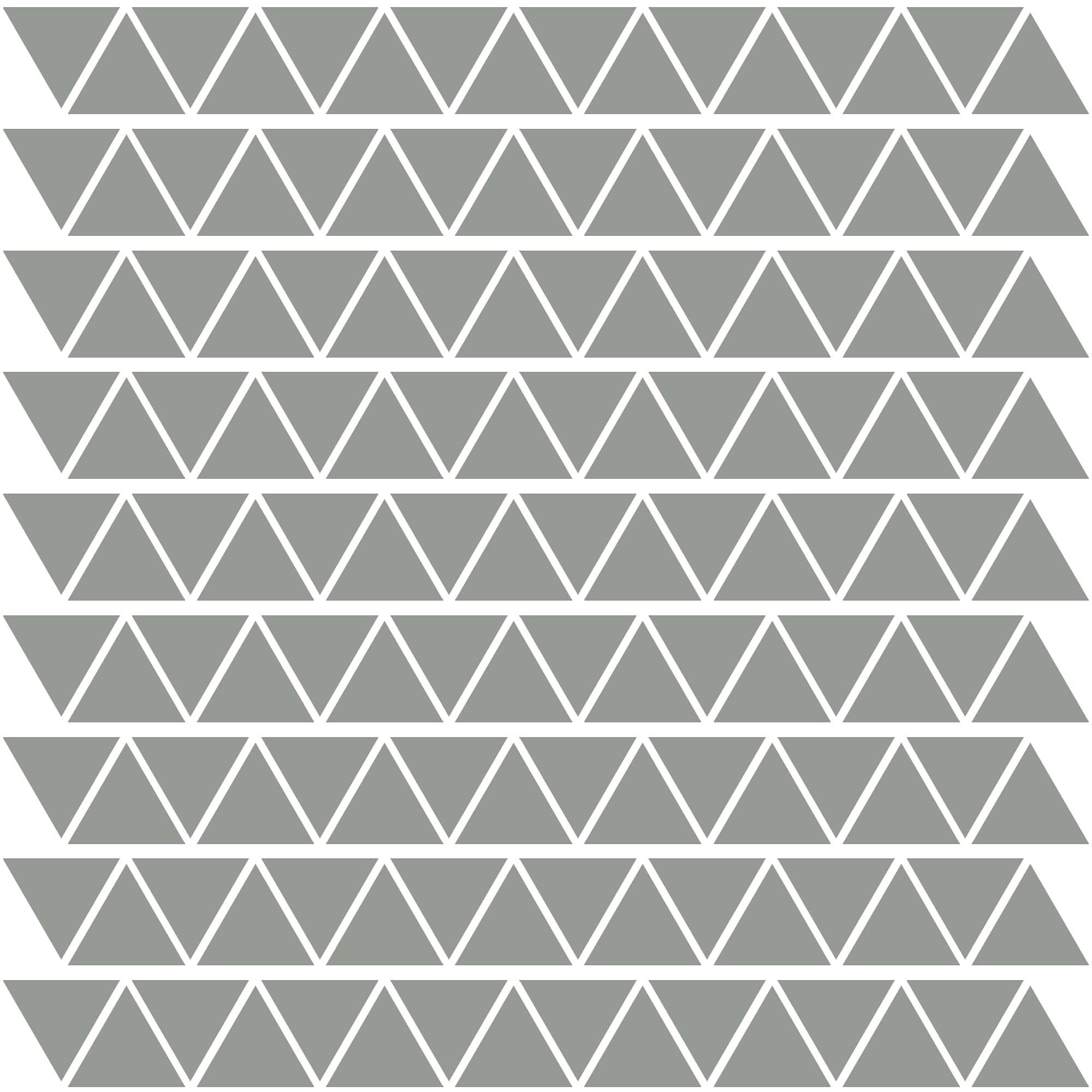 PREMYO Set of 144 Triangle Wall Stickers Kids - Nursery Decor Easy to Apply - Decals for Bedrooms for Girls Boys Grey