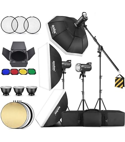 Amazon.com : Godox 3 Pack SK400IIV 1200Ws 2.4G Speedlite Studio