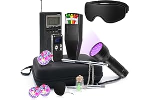 5-in-1 Ghost Hunting Equipment Starter Kit, EMF Meter & Motion Activated Cat Balls Combo for Beginner Paranormal Investigator
