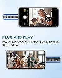 EATOP USB3.0 Flash Drive 128GB Phone Memory Stick