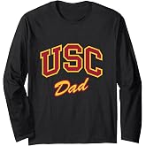 USC Dad Retro Script Style Long Sleeve T-Shirt