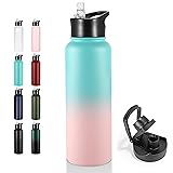 VEGOND 40 oz Insulated Water Bottle Stainless Steel