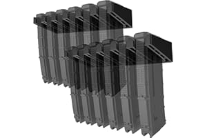 RUSFOL Solid ABS 6X Standard PMAG Wall Mount, Mag Holder, Home Magazine Storage Rack