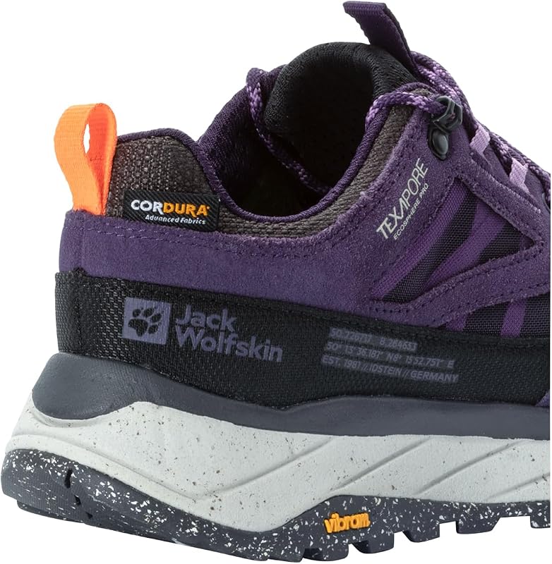 Terraquest Texapore Low W Chaussures de Marche pour Femme, Violet foncé (Dark Grape), 42 EU — photo 4 sur 6