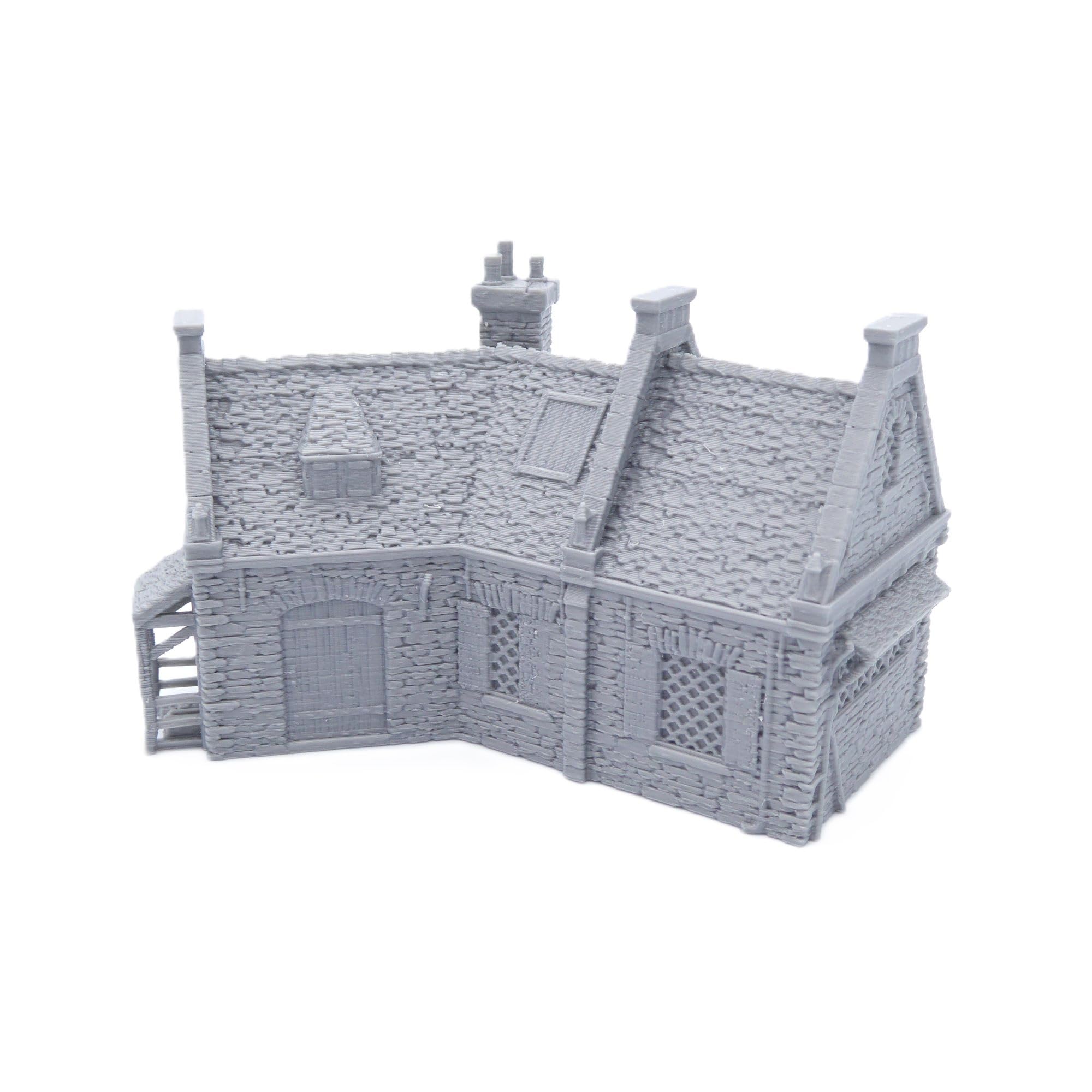 QP3D - Historic European House – 15-20mm Wargaming Terrain for Napoleonic Battles and Dioramas – 16th–19th Century Model Building (15mm Scale)