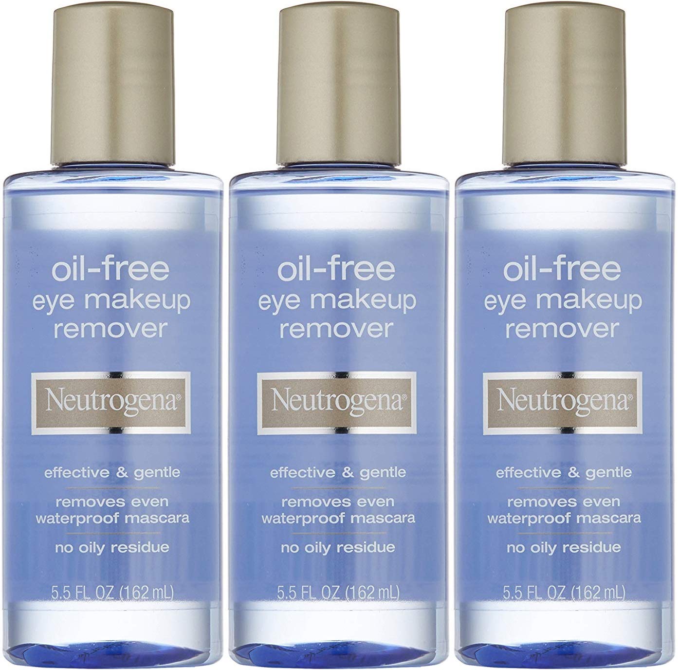 Amazon Com Neutrogena Oil Free Eye Makeup Remover Pack Of 3 Beauty