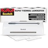 Scotch Rapid Thermal Laminator, 9 inch | Ready in 1 Minute, Never Jam Technology Automatically Prevents Misfed Items, Include