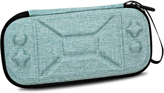 Amazon Co Jp Ationgle スイッチハードケース Nintendo Switch Lite対応 スイッチライト専用収納 薄型 全面保護 撥水表面 耐衝撃 Switch Sdカード８枚収納 ストラップ付き ライトブルー ゲーム