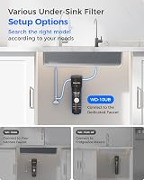 Waterdrop 10UB-B Under Sink Filter with Matte Black Faucet NSF 42 11000 Gallons view 7