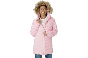 Eddie Bauer Girl's Long Parka Jacket - Down Bubble Coat with Fur Hood for Girls (3-16)
