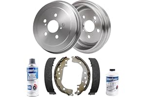 Detroit Axle - Rear Brake Kit for Toyota 2000-2005 Celica 2005-2006 Corolla 2004-2008 Prius Brakes Drums Brake Shoes Replacement