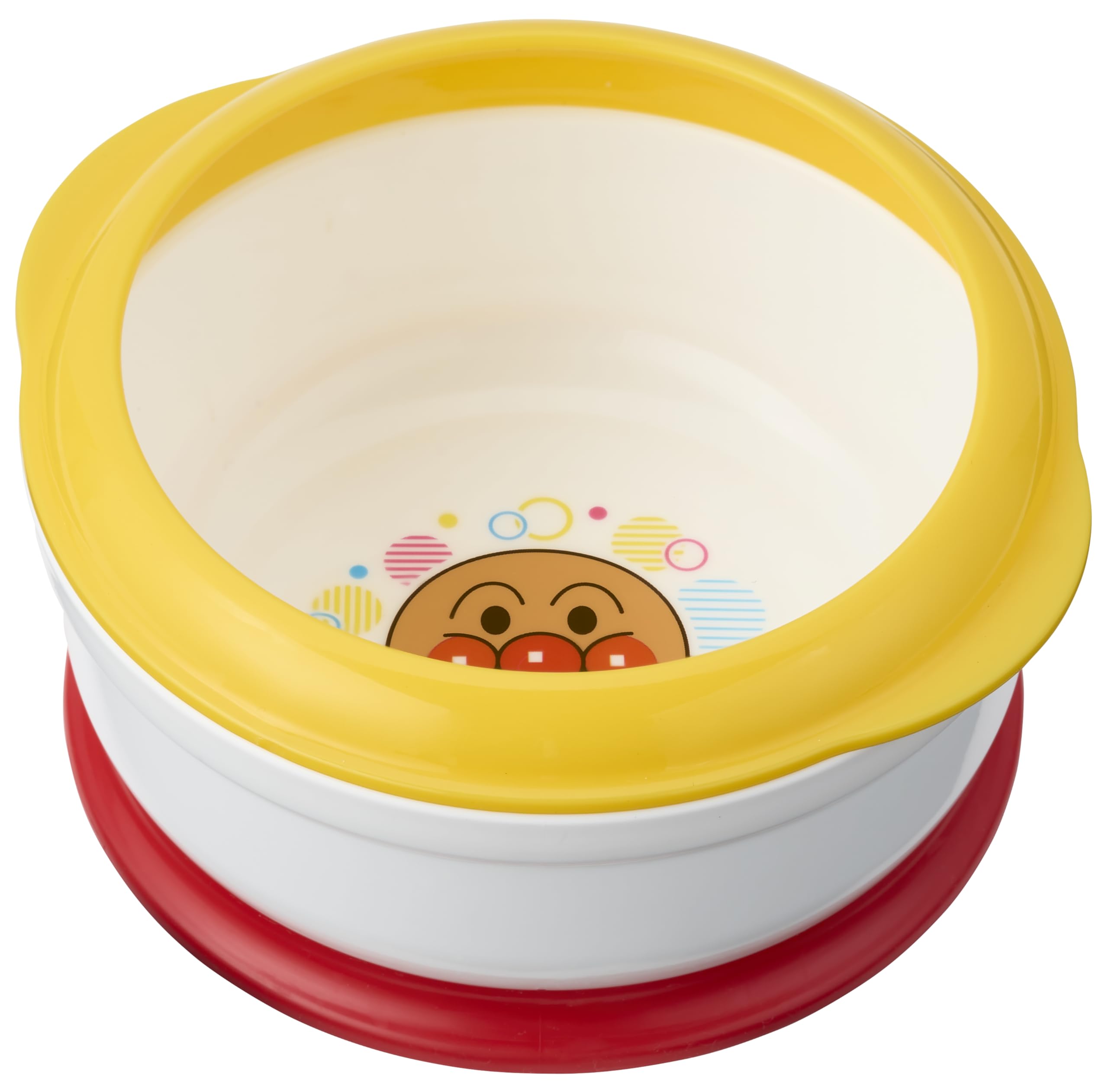 アンパンマン ステップアップ ボウル/ステップアップしながらスプーンの練習/電子レンジ ・ 食洗器 ・ 煮沸消毒 OK /商品画像