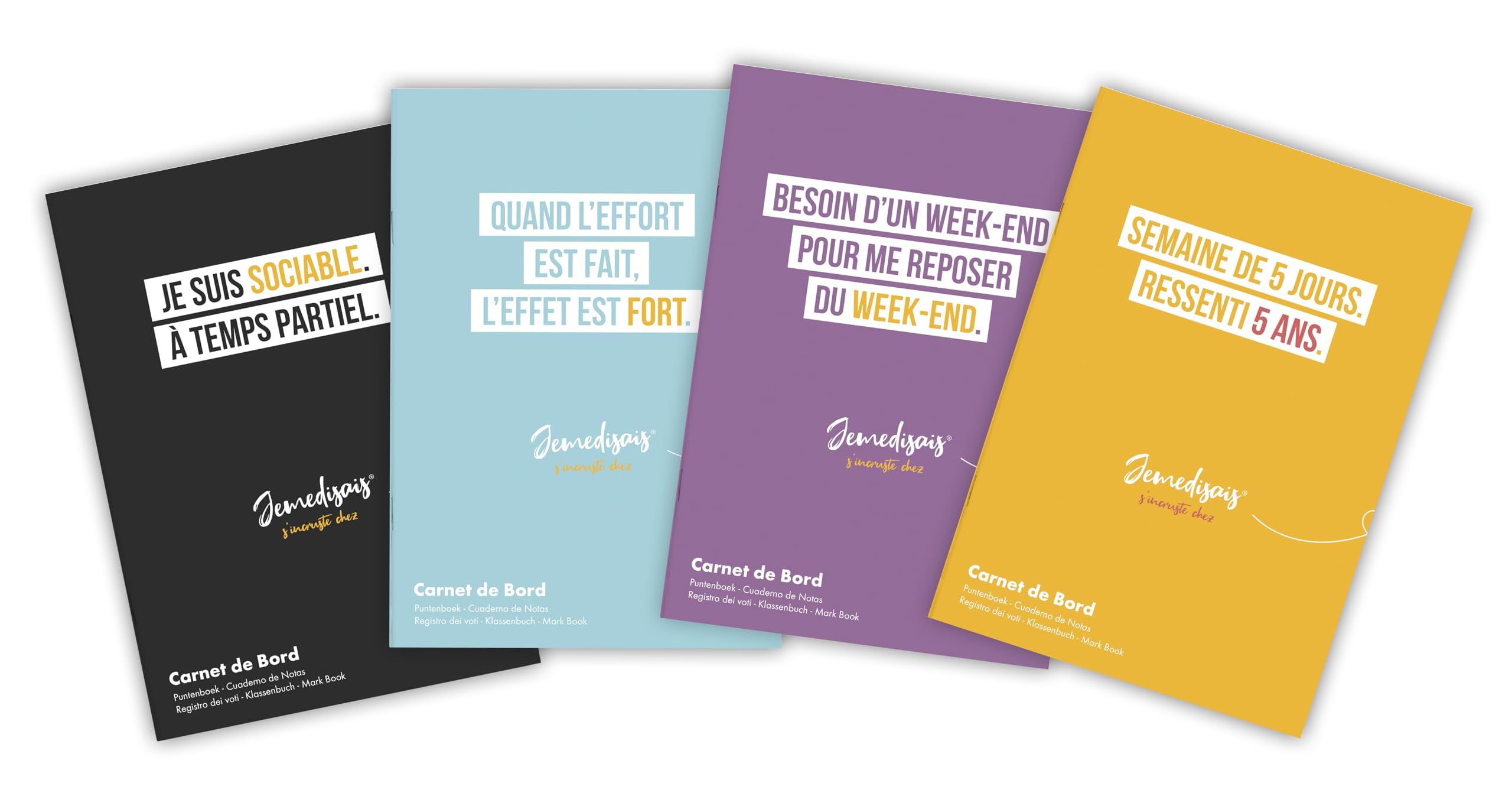 Clairefontaine 36899C - Stapled Pupils Report Book A5 14,8x21cm - 40 Pages with Detachable Margins - White Paper 110 g - Laminated Card Cover - Random Pattern