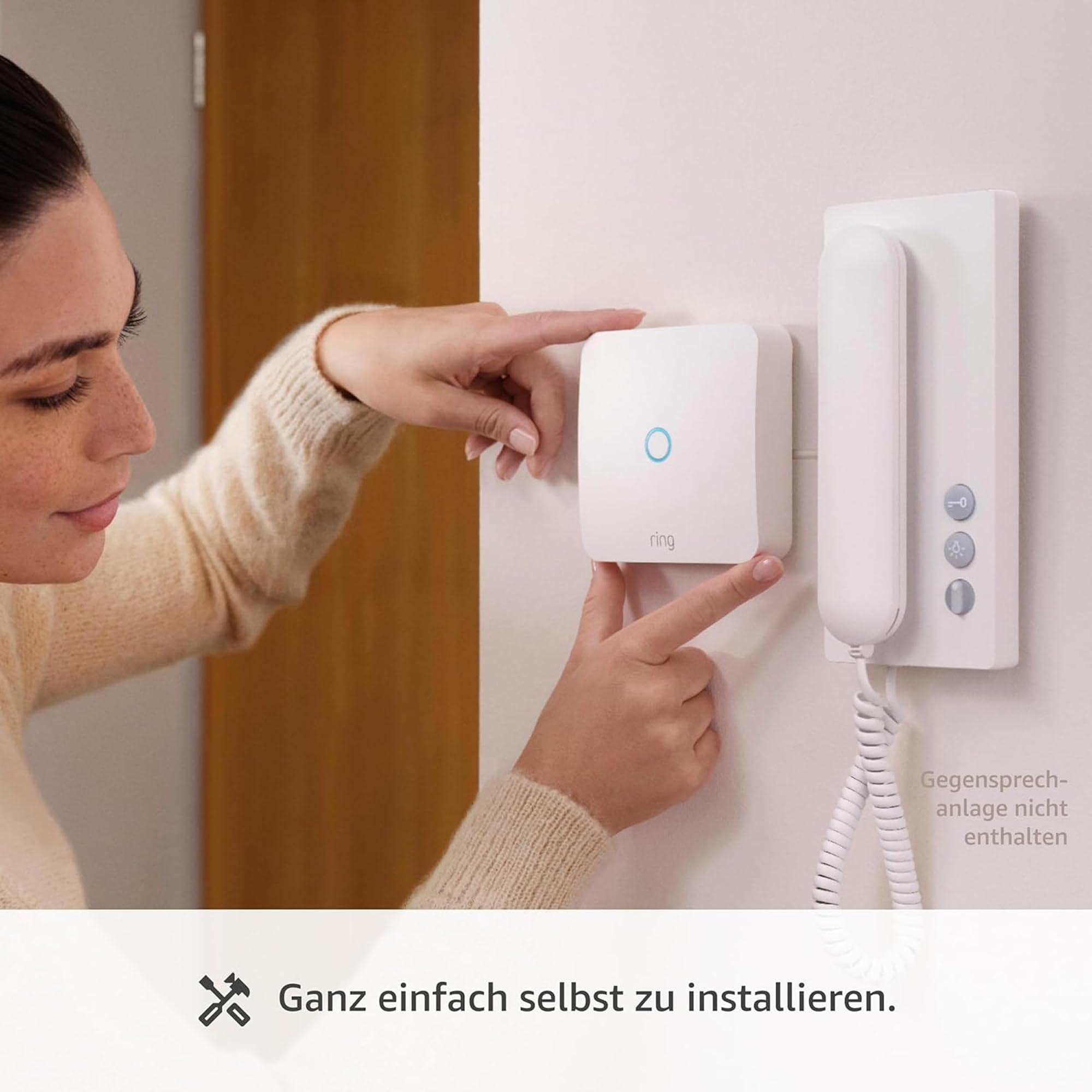 Ring Intercom Audio + Ring Innenkamera 2K von Amazon | Fernentriegelung, automatische Freigabe für Amazon-Lieferungen, Selbstinstallation (kompatible Gegensprechanlage erforderlich) 4
