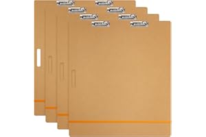 Lincia 4 Pcs Artist Sketch Tote Board with Clips Handle Rubber Band, 5 mm Thickness Drawing Painting Clipboards Large Portable Lightweight Brown Pad for Class Artists Student (23 x 26 Inch)