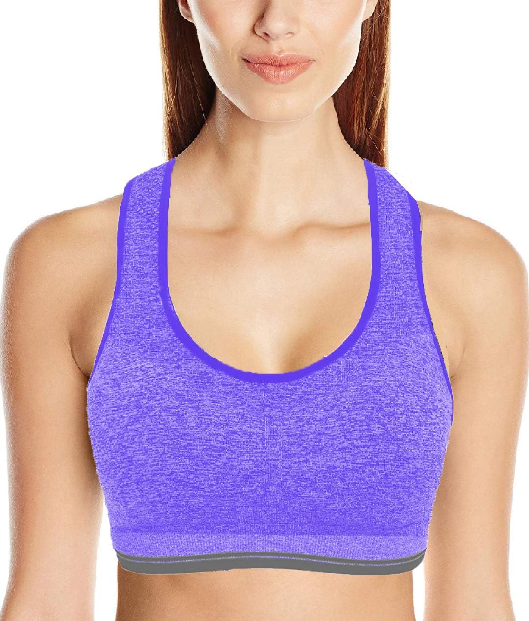 Galani Women's Cotton & Polyester Lightly Padded, With Removable Pads Non-Wired Sports Bra
