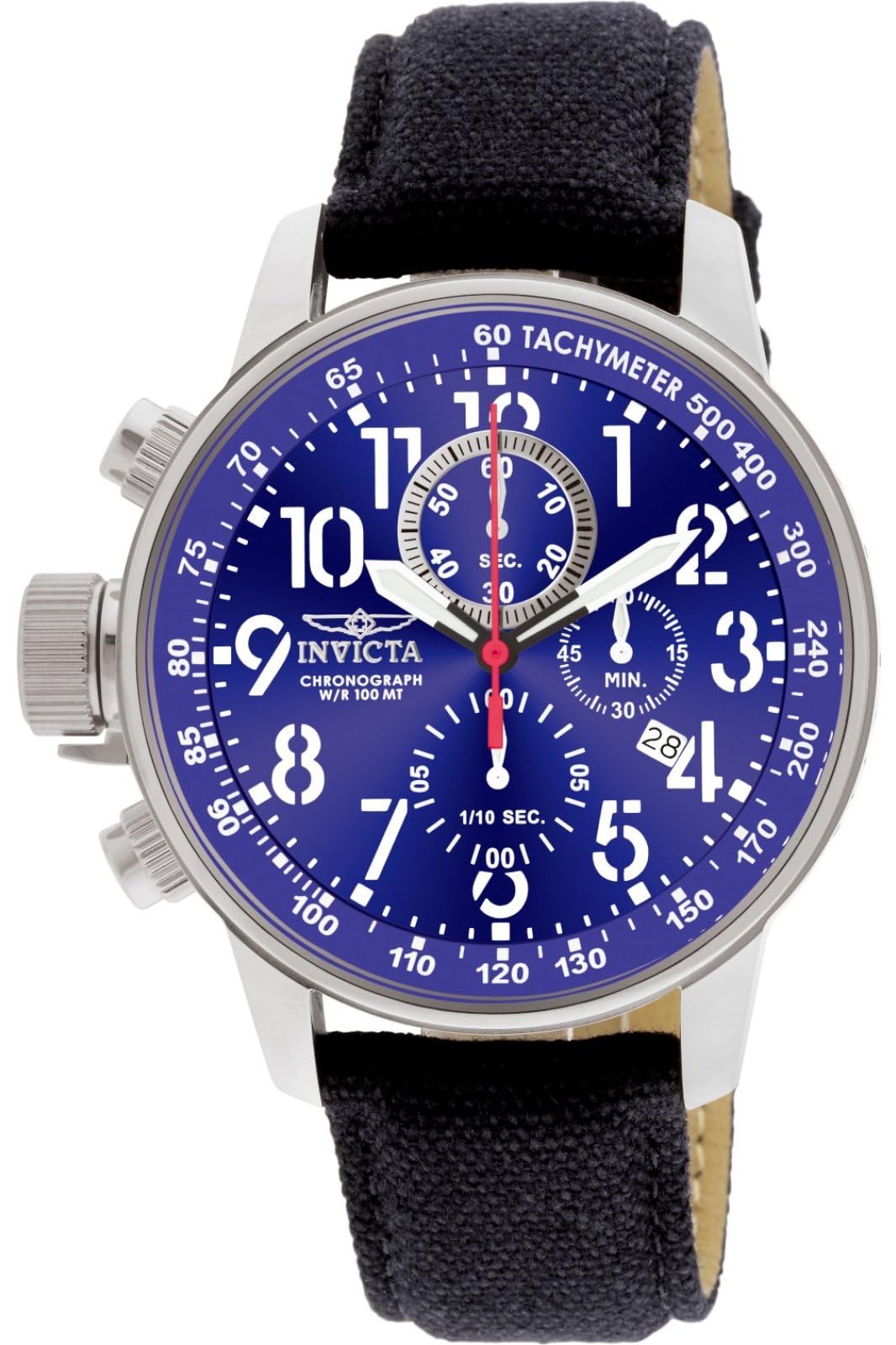 Invicta I-Force 1513 Men's Watch - Waterproof - Analogue - Quartz Movement - stainless steel with blue dial - 46mm