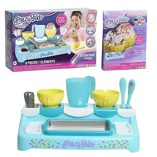 FREEZY BAKE ICE CREAM MAKER DELUXE SET FOR...