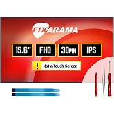 FIXARAMA Screen Replacement for Dell Inspiron 15 5510 P106F Grade A+ | 30pin 60Hz FHD 1920x1080 Matte IPS Non-Touch Regular Gamut 15.6" LED LCD Display with Tools Tape