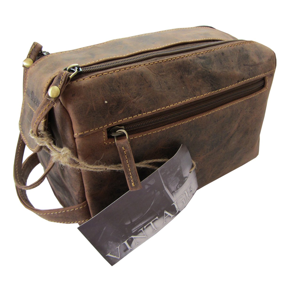 Greenburry Vintage Toilet bag Leather 23 cm