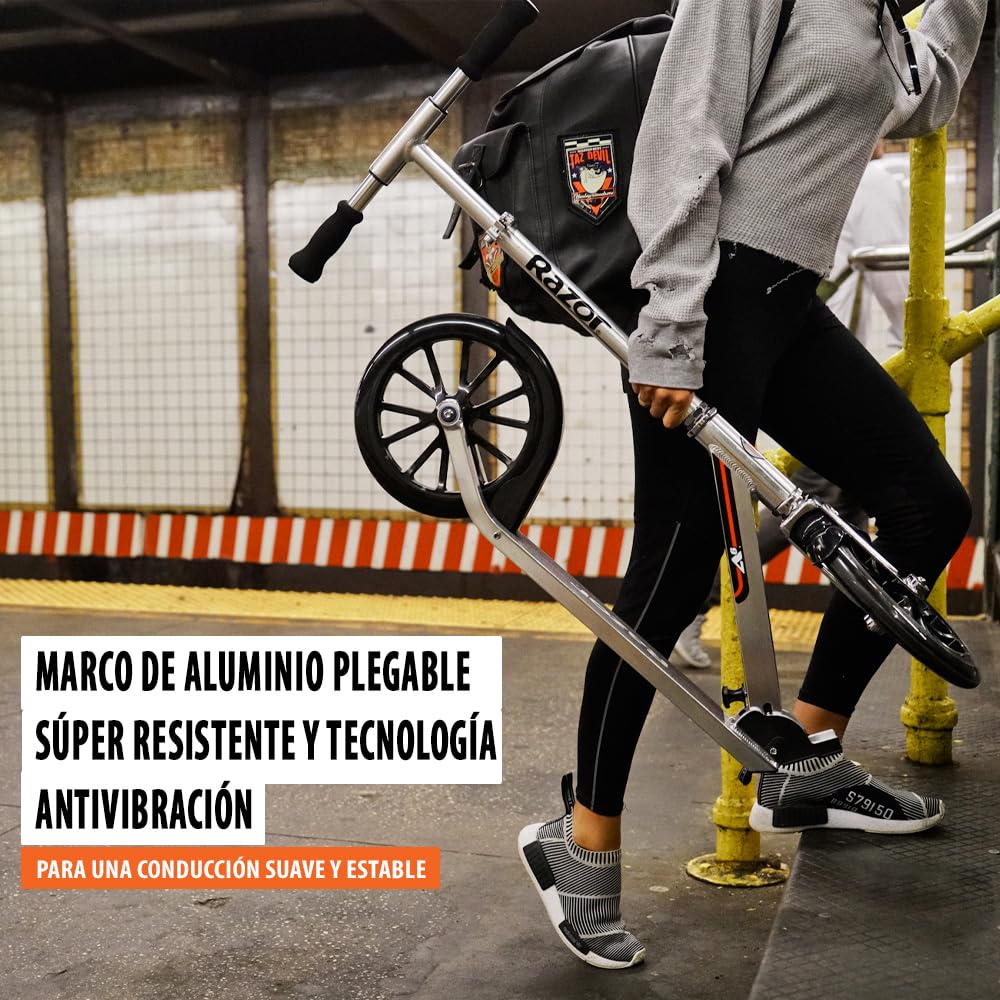 Razor A6 Kick Scooter for Kids Ages 8+ - Extra-Tall Handlebars & Longer Deck, 10