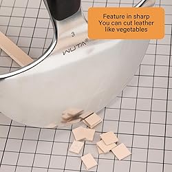 WUTA Leather Cutting Knife Ultra Sharp Round Head
