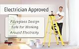 Workplace Depot 6 Tread Fibreglass Step Ladder EN-131 Certified Electrician view 7