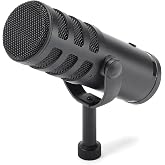 SAMSON Q9U XLR/USB Dynamic Broadcast Microphone | XLR and USB-C outputs with 24-bit audio and cardioid pattern for broadcasting, podcasting and streaming