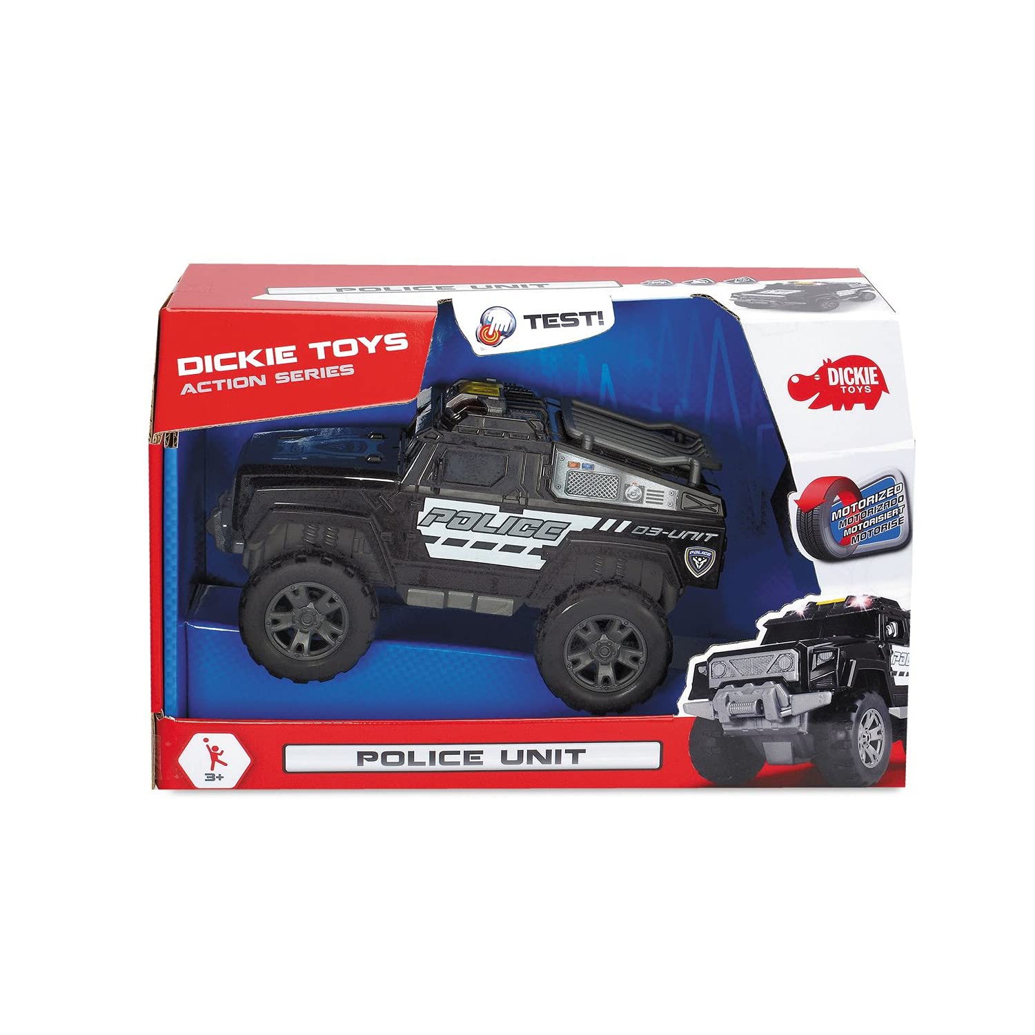 Dickie Toys 203304011 Police Unit Toy with Motor