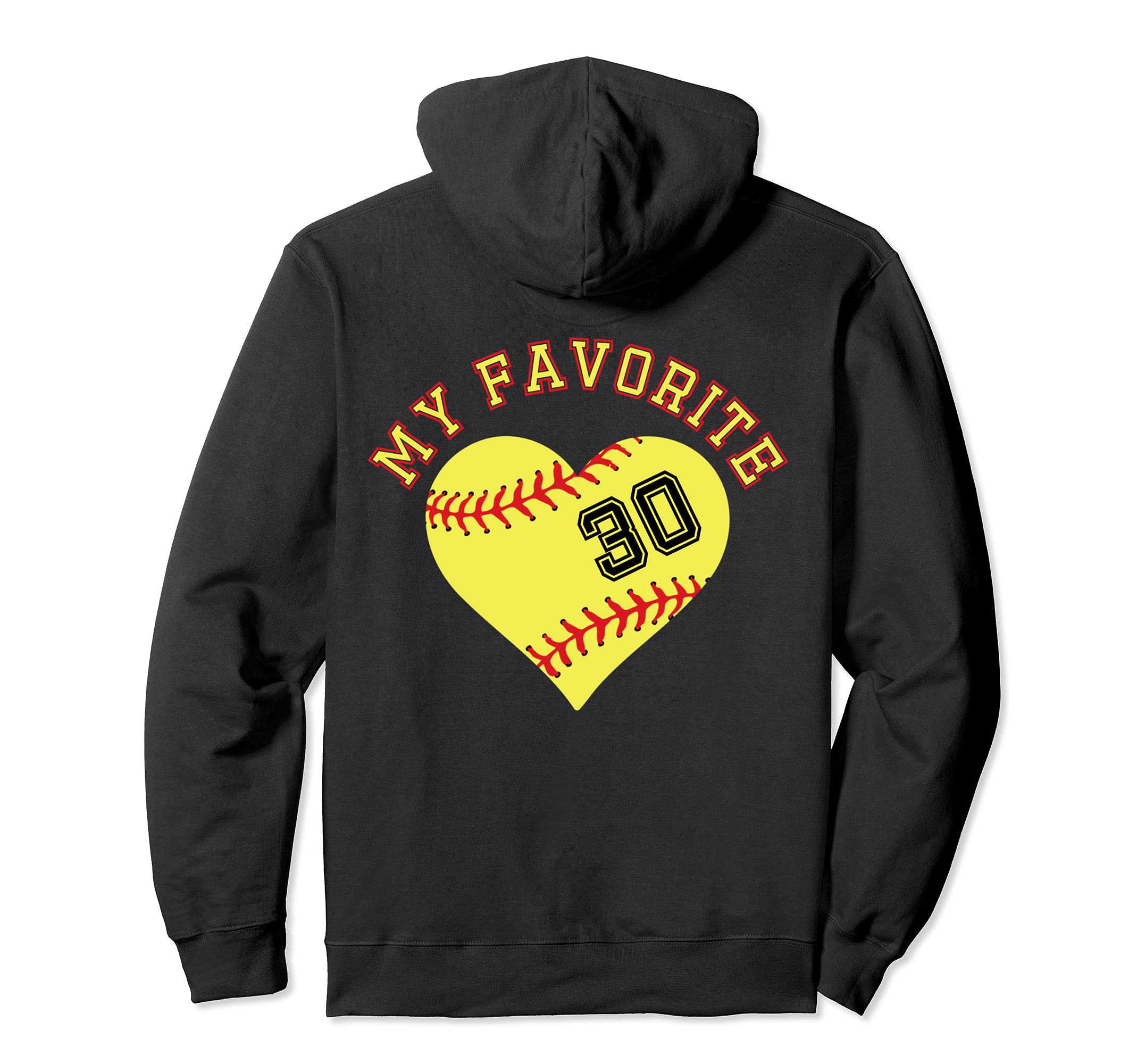 Softball Player 30 Jersey Outfit No #20 Sports Fan Pullover Hoodie