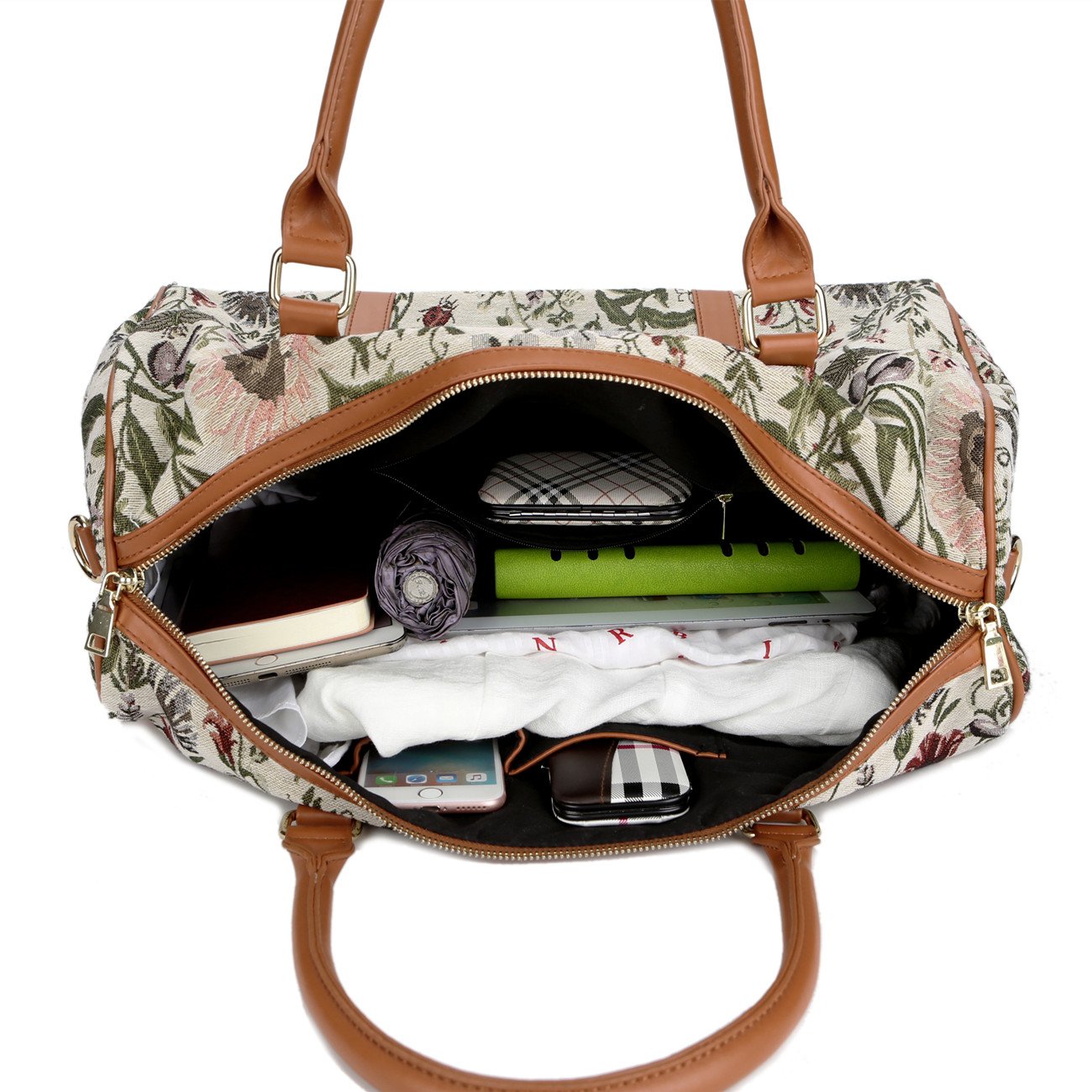 BAOSHA HB29 Ladies Women Canvas Carryon Weekender Bag Travel Duffel