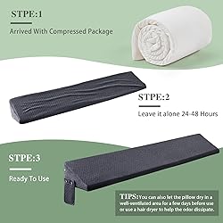 Full Size Bed Wedge Pillow - for Headboard